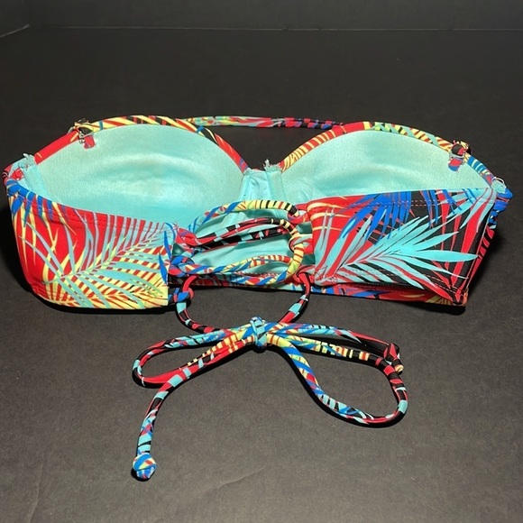 FOREVER 21 tropical padded bikini top in size 34B - Picture 5 of 9